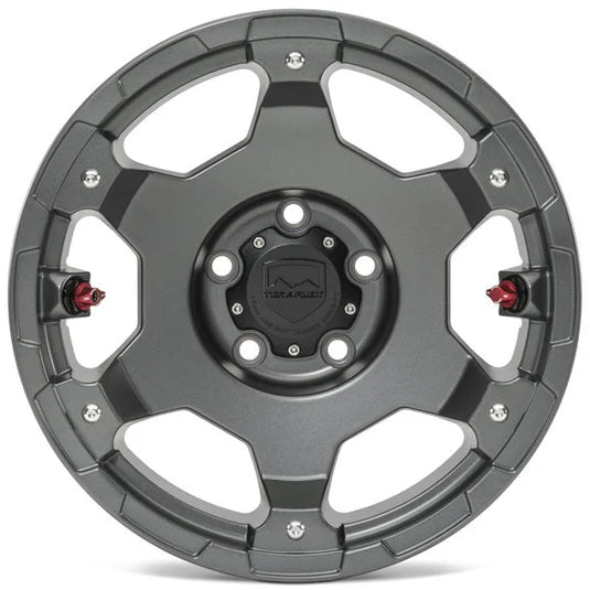 Teraflex Deluxe Nomad Wheel in Titanium Gray for 07-24 Jeep Wrangler JL, JK & Gladiator JT