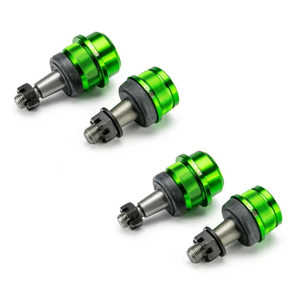 DV8 Offroad D-JKBLJNT-01 Green Ball Joint kit 4pc for 07-18 Jeep Wrangler JK with Dana 30 or Dana 44 front axles