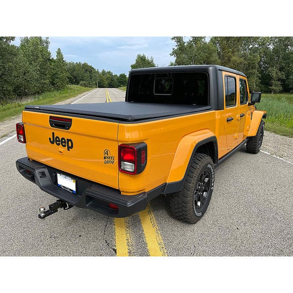 Load image into Gallery viewer, CAT® CTJG195 Soft, Vinyl, Tri-Fold Tonneau Cover with Rigid Molle Panels for 20-23 Jeep Gladiator JT
