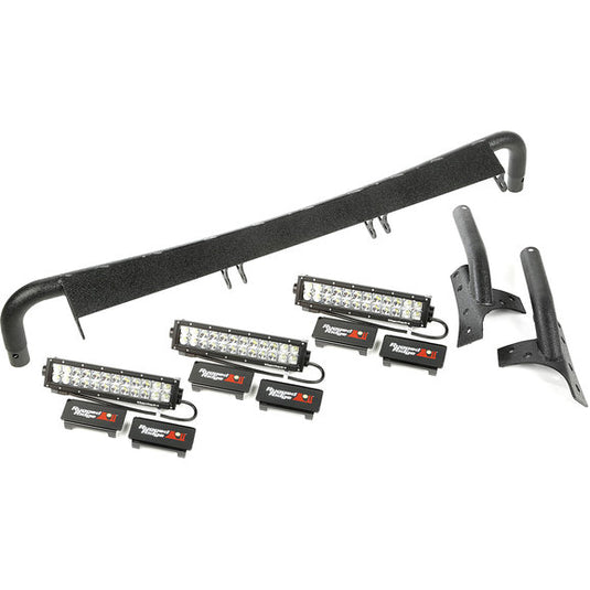 Rugged Ridge 11232.26 Windshield LED Light Bar Kit for 07-18 Jeep Wrangler JK