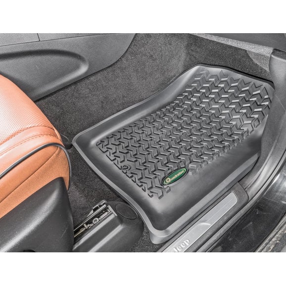 Load image into Gallery viewer, Quadratec Ultimate All Weather Front Floor Liners for 11-21 Jeep Grand Cherokee WK2
