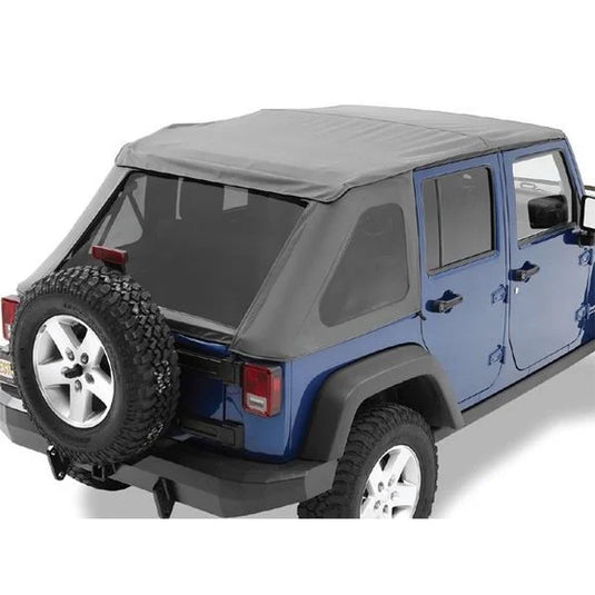 Bestop 52823-35 Trektop NX Replace-a-top Soft Top in Black Diamond for 07-18 Jeep Wrangler Unlimited JK 4 Door with Trektop NX