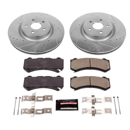 Power Stop K5957 Front Z23 Evolution Sport Performance 1-Click Brake Kit for 12-14 Jeep Grand Cherokee WK2 SRT8