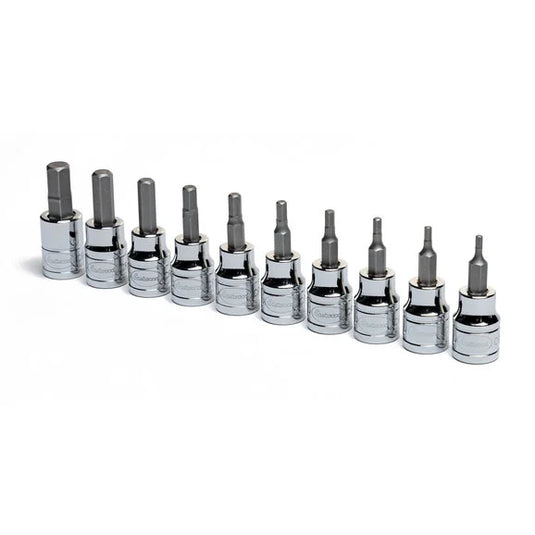 Eastwood 32162 10-Piece 3/8" Drive SAE Hex Bit Set