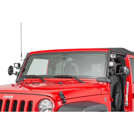 Quadratec J5 Light Bar with Fasttrack Mounting System & 3" Cube Lights for 07-18 Jeep Wrangler JK