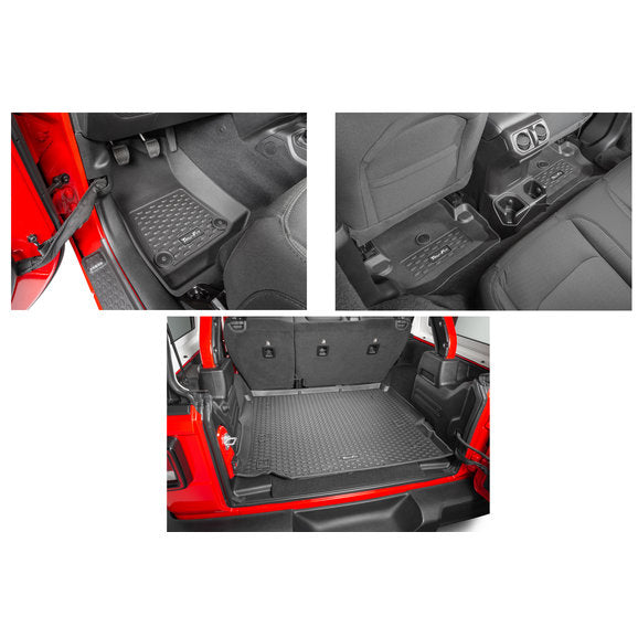 Load image into Gallery viewer, Quadratec Tru-Fit® Floor Liner Triple Combo for 18-22 Jeep Wrangler JL 2-Door
