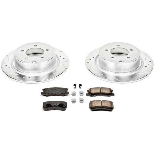 Power Stop K1630 Rear Z23 Evolution Sport Performance 1-Click Brake Kit for 09-13 Jeep Compass & Patriot MK