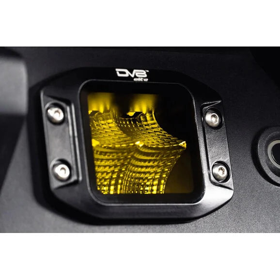 Load image into Gallery viewer, DV8 Offroad BE3FMW40W-A 3&quot; Elite Series Amber LED Flush Mount Pod Light- Flood Beam Pattern
