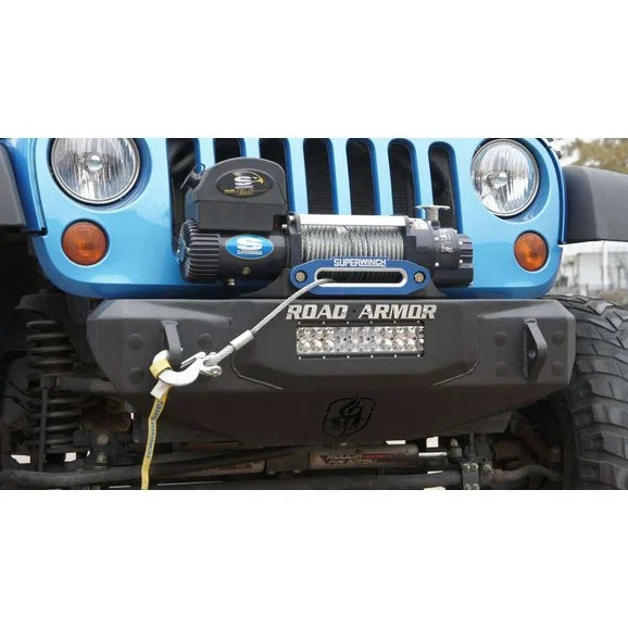 Load image into Gallery viewer, Road Armor Stealth Stubby Front Winch Bumper for 07-18 Jeep Wrangler JK
