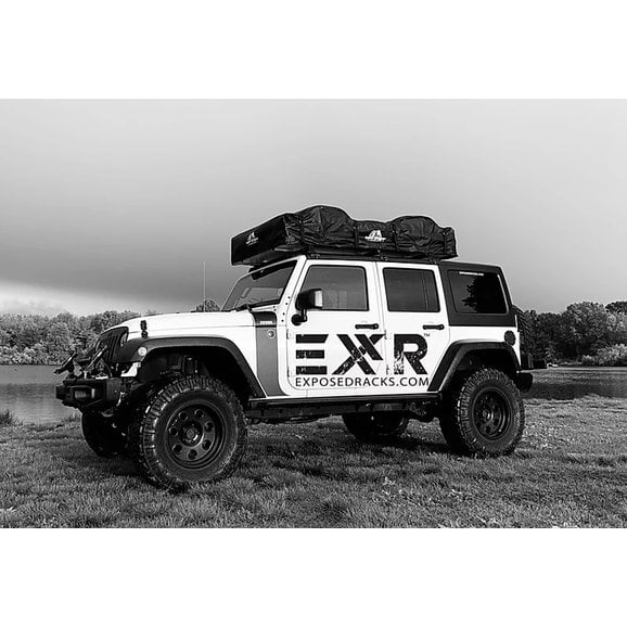 Load image into Gallery viewer, Exposed Racks Hardtop Tent Roof Rack for 07-18 Jeep Wrangler Unlimited JK 4-Door
