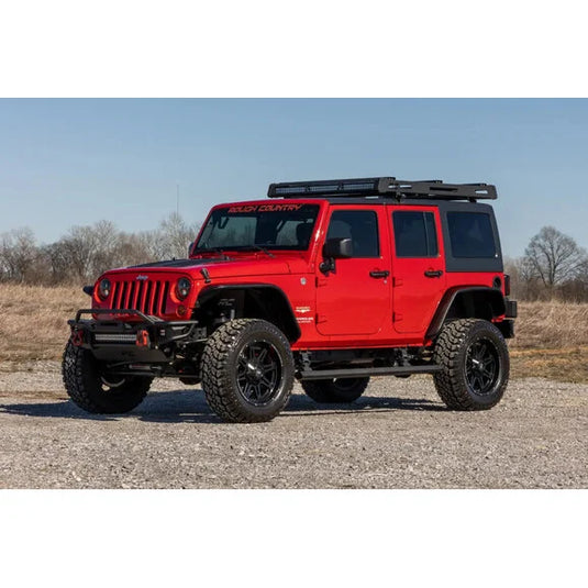 Rough Country PSR610330 Power Running Boards- Dual Electric Motor for 07-18 Jeep Wrangler JK Unlimited 4-Door