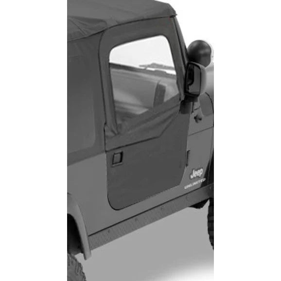 Load image into Gallery viewer, Bestop Trektop NX Soft Top with 2 Piece Soft Doors in Black Diamond for 04-06 Jeep Wrangler Unlimited
