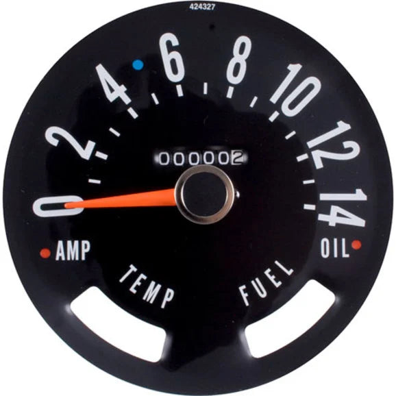 OMIX 17207.02 Speedometer Gauge (0-140 KPH) for 55-79 Jeep CJ's