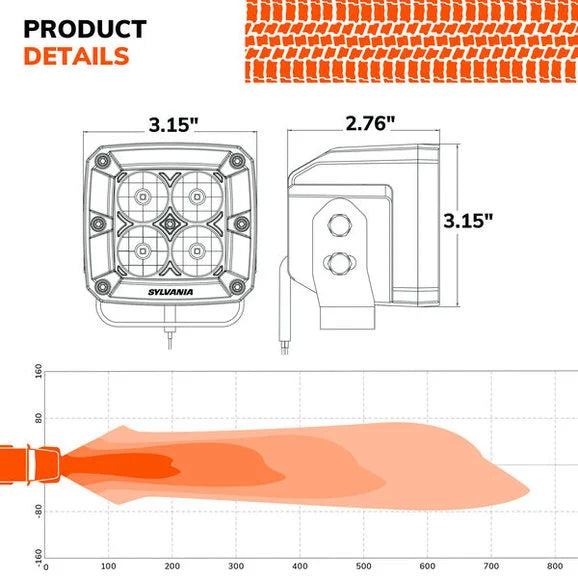 Load image into Gallery viewer, Sylvania ULCUBE3INSP2.BX2 Ultra 3&quot; LED Pod Cube-Spot Light Pair
