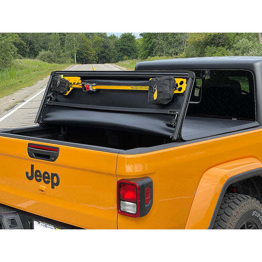 CAT® CTJG195 Soft, Vinyl, Tri-Fold Tonneau Cover with Rigid Molle Panels for 20-24 Jeep Gladiator JT