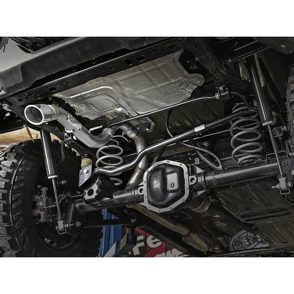 Load image into Gallery viewer, aFe Power Mach Force XP Hi-Tuck 409 Stainless Steel Axle-Back Exhaust System for 18-24 Jeep Wrangler JL
