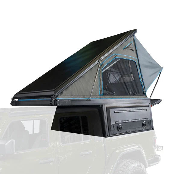 Load image into Gallery viewer, Overland Vehicle Systems 70100103 MagPak Camper Shell/Roof Top Tent Combo for 20-24 Jeep Gladiator JT
