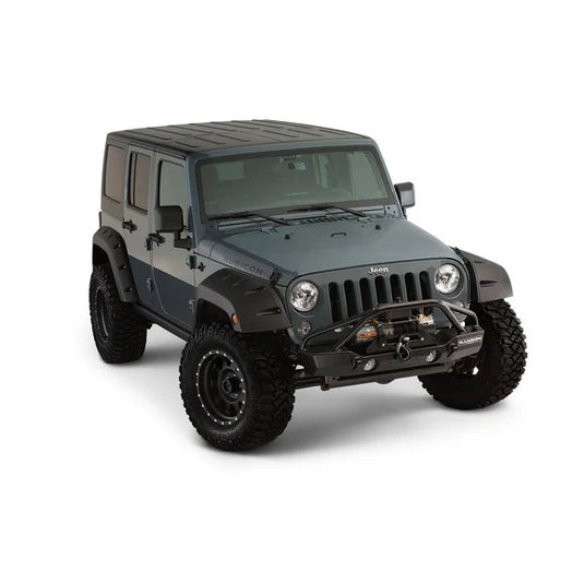 Bushwacker 10080-02 Factory Coverage 9.5" Width Rear Pocket Style Fender Flares for 07-18 Jeep Wrangler Unlimited JK 4 Door