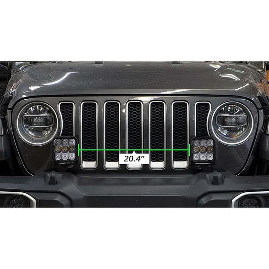 Diode Dynamics DD7283P Stage Series Bumper Bracket Kit for 18-22 Jeep Wrangler JL