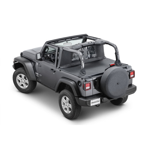 MasterTop Wind Stopper & Tonneau Cover Combo Kit for 18-24 Jeep Wrangler JL 2-Door