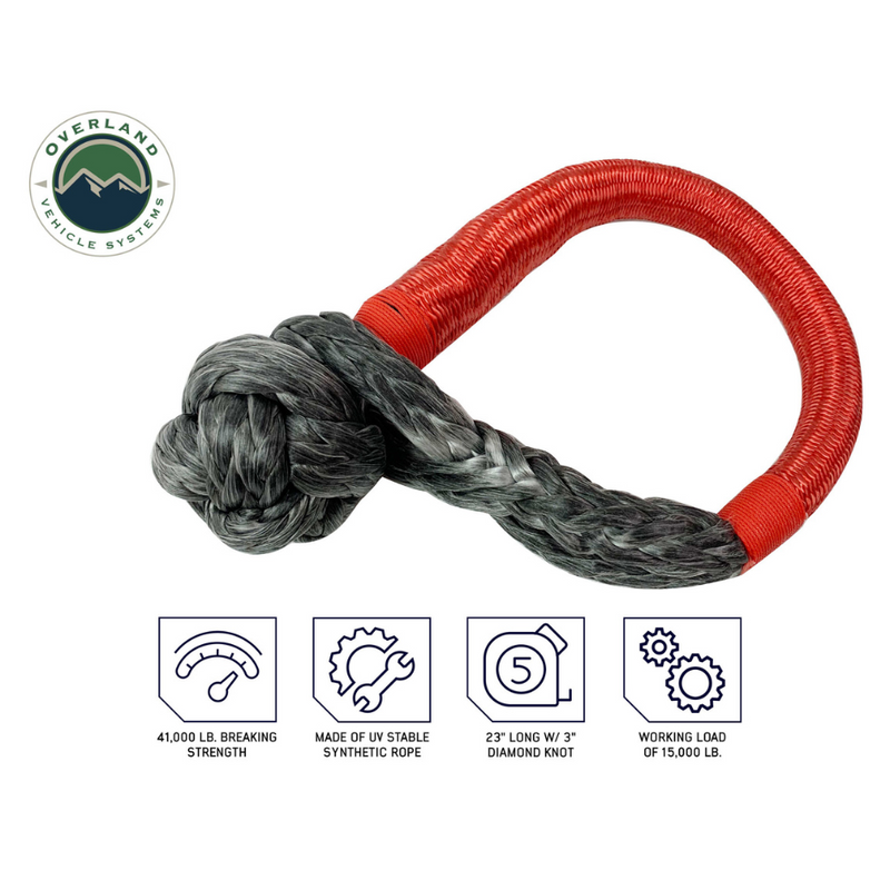 Load image into Gallery viewer, Soft Shackle 5/8&quot; 44,500 Lb. And Recovery Ring 6.25&quot; 45,000 Lb. Black - Combo Kit
