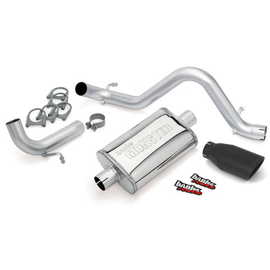 Banks Power Monster Exhaust for 12-18 Jeep Wrangler JK 2 Door with 3.6L