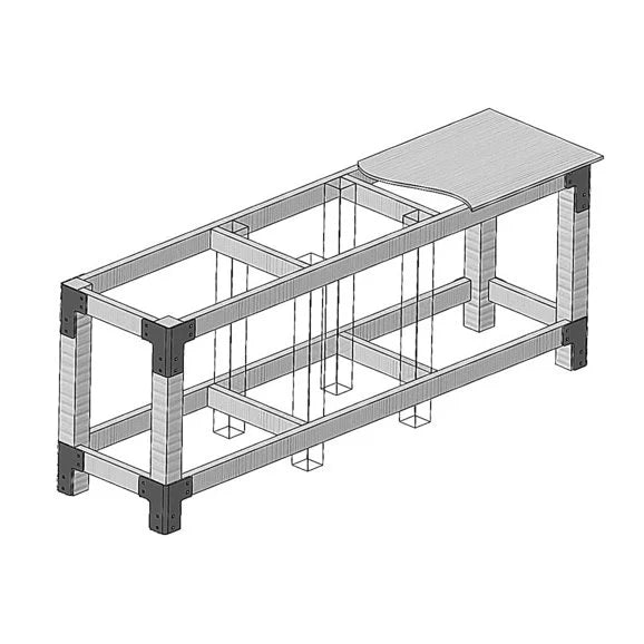 Load image into Gallery viewer, Eastwood Shop Table Bracket Kit
