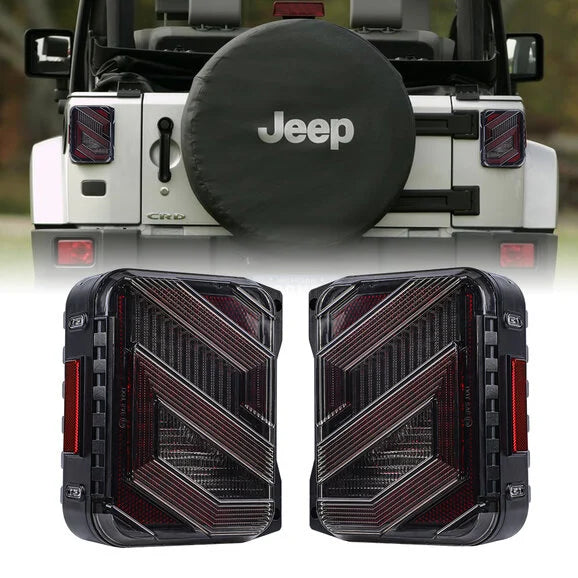 Load image into Gallery viewer, Overtread Skyline Elite LED Tail Light for 07-18 Jeep Wrangler JK
