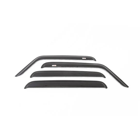 Rugged Ridge 11351.31 Front & Rear Rain Deflectors in Smoke for 08-10 Jeep Liberty KK