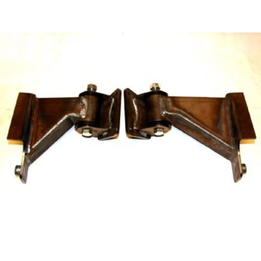 Mountain Off-Road JM400 BombProof Motor Mounts in Bare Steel for 87-95 Jeep Wrangler YJ with GM V8