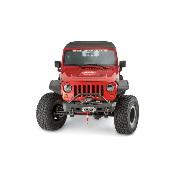 Load image into Gallery viewer, WARN 101450 Elite Series Front Stubby Bumper with Grille Guard for 07-18 Jeep Wrangler JK
