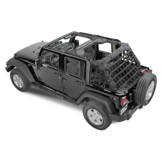 Dirtydog 4X4 Rear Netting for 07-18 Jeep Wrangler Unlimited JK 4 Door