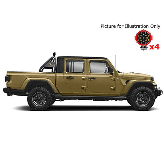 Load image into Gallery viewer, Black Horse Off Road Classic Roll Bar for 20-23 Jeep Gladiator JT without Tonneau
