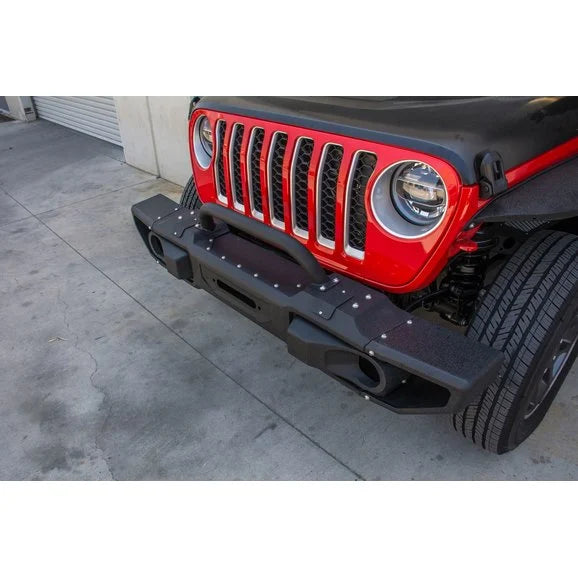 Load image into Gallery viewer, DV8 Offroad FBJL-10 Front Modular Bumper with Bull Bar for 18-24 Jeep Wrangler JL Unlimited &amp; Gladiator JT
