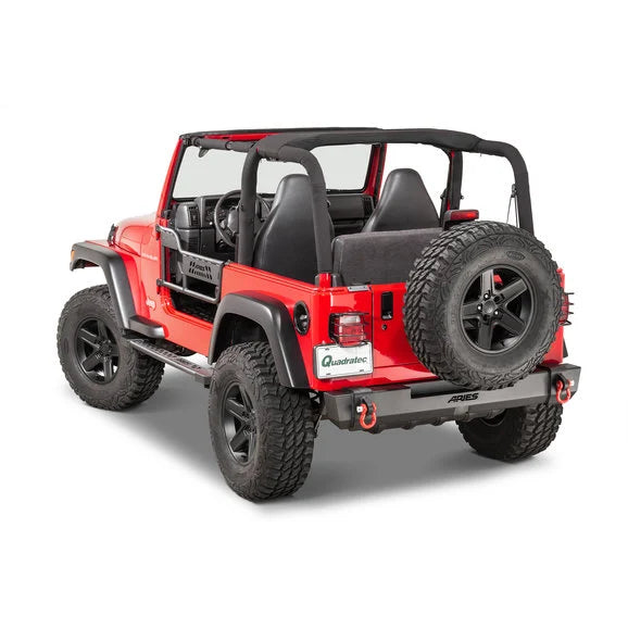 Load image into Gallery viewer, Aries 2157001 Rear TrailCrusher Bumper for 97-06 Jeep Wrangler TJ
