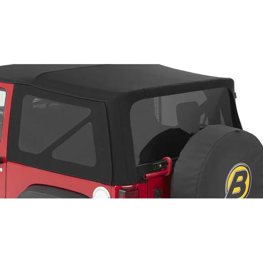 Bestop 58442-17 Tinted Window Kit for 10-18 Jeep Wrangler JK 2 Door with Twill Replace-a-top NX