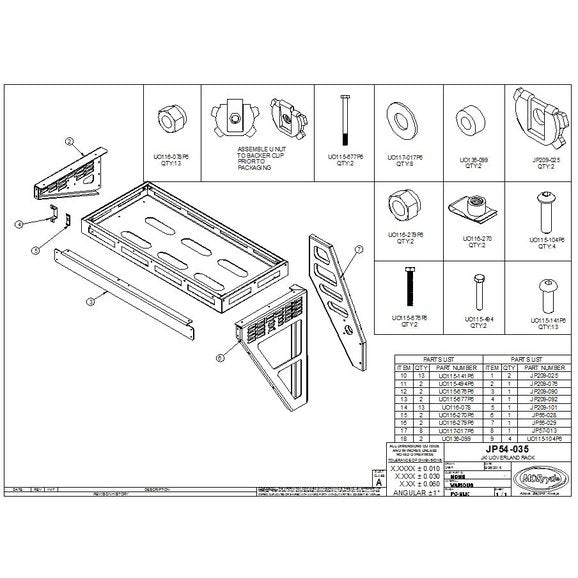 Load image into Gallery viewer, MORryde JP54-035 Overland Rack Kit for 07-18 Jeep Wrangler JK
