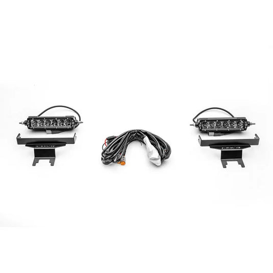 ZROADZ Z394941-KIT Rear Window Hinges Light Brackets with (2) 6" LED Lights for 18-24 Jeep Wrangler JL