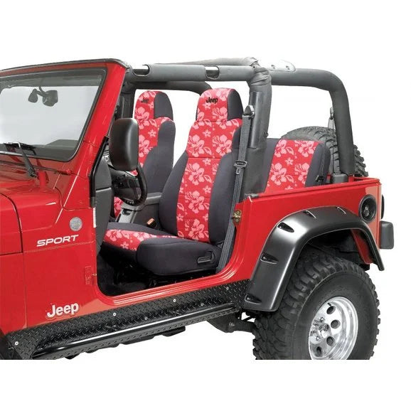 Load image into Gallery viewer, Coverking Custom Front Seat Covers with Jeep Logo for 03-06 Jeep Wrangler TJ &amp; Unlimited
