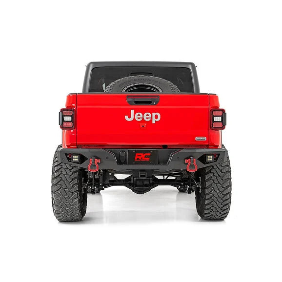 Load image into Gallery viewer, Rough Country 10646 Heavy-Duty Rear LED Bumper for 20-24 Jeep Gladiator JT
