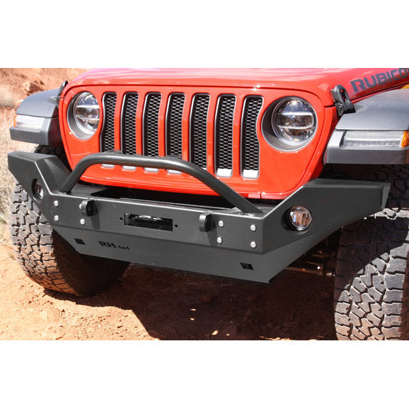 Load image into Gallery viewer, Rock Hard 4X4 Patriot Series Front Winch Bumper for 18-21 Jeep Wrangler JL &amp; Gladiator JT
