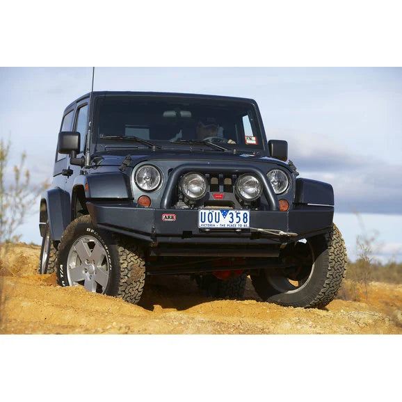 Load image into Gallery viewer, ARB 3450210 Rockbar Bull Bar Bumper in Black for 07-18 Jeep Wrangler JK
