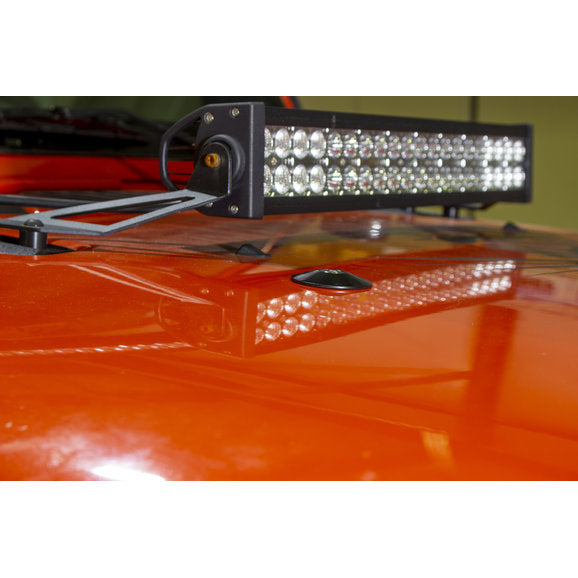 Load image into Gallery viewer, Kentrol Hood Bumper Delete Kit for 97-18 Jeep Wrangler TJ &amp; JK
