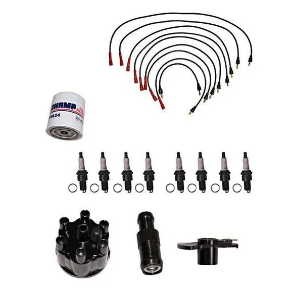 OMIX 17257.83 Ignition Tune Up Kit for 75-77 Jeep CJ Series with V8 Engine
