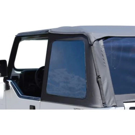 Rampage Products 1094350423 Frameless Trail Top Replacement Driver Side Tinted Window in Black Diamond for 92-95 Jeep Wrangler YJ with Rampage Frameless Trail Top ONLY