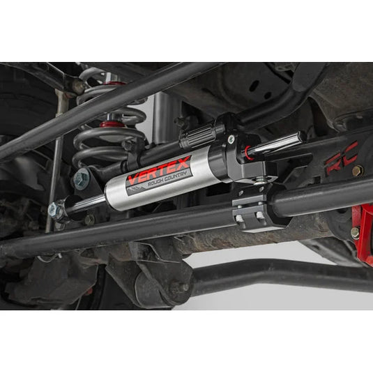 Rough Country 680900 Vertex Pass-Through Steering Stabilizer for 07-18 Jeep Wrangler JK