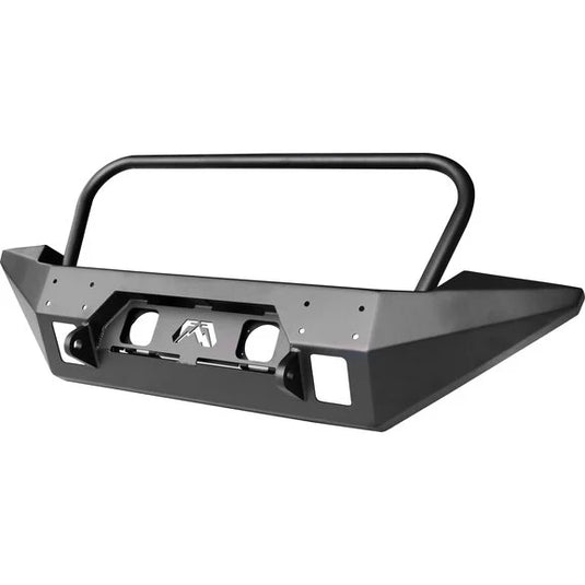 Fab Fours JK07B18581 FMJ Front Full Width Winch Bumper with Grille Guard for 07-18 Jeep Wrangler JK