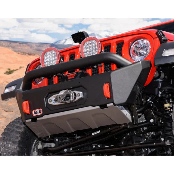 ARB 3450470 Front Bondi Stubby Winch Bumper for 18-24 Jeep Wrangler JL & Gladiator JT