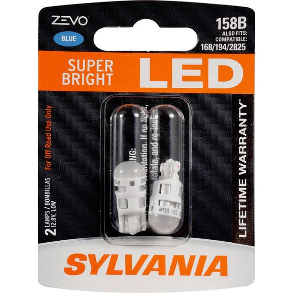 Load image into Gallery viewer, Sylvania 158BLED.BP2 #158B Blue Zevo LED Mini 2 Pack
