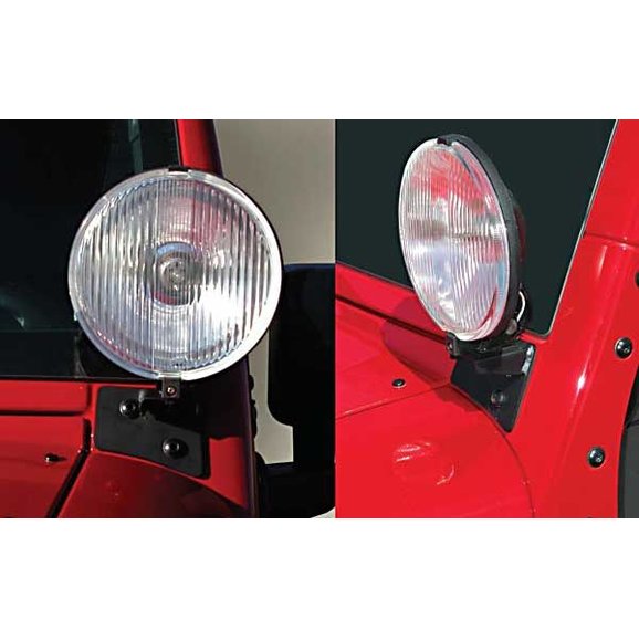 Load image into Gallery viewer, Rugged Ridge 11027.03 Windshield Light Mounting Brackets for 07-18 Jeep Wrangler JK
